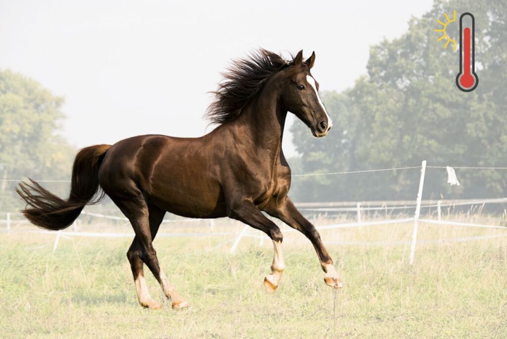 Overheating is a serious danger for horses in hot weather with fatal consequences